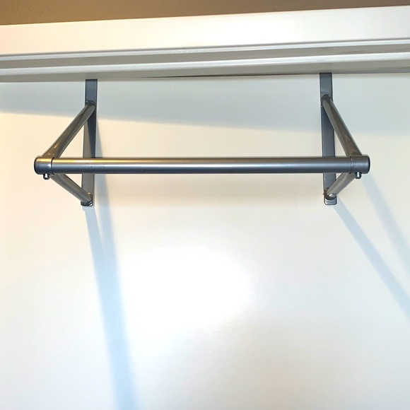 Silver Over-the-Door Clothes Rack